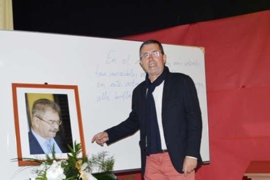 Antonio Muñoz, en el acto celebrado en enero de 2015 en homenaje al profesor Manuel Mayor Alonso/TA.